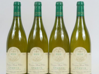 Vente aux enchères 4 BOUTEILLES CHABLIS 'VIEILLES VIGNES' DOMAINE SAINTE CLAIRE JEAN MARC