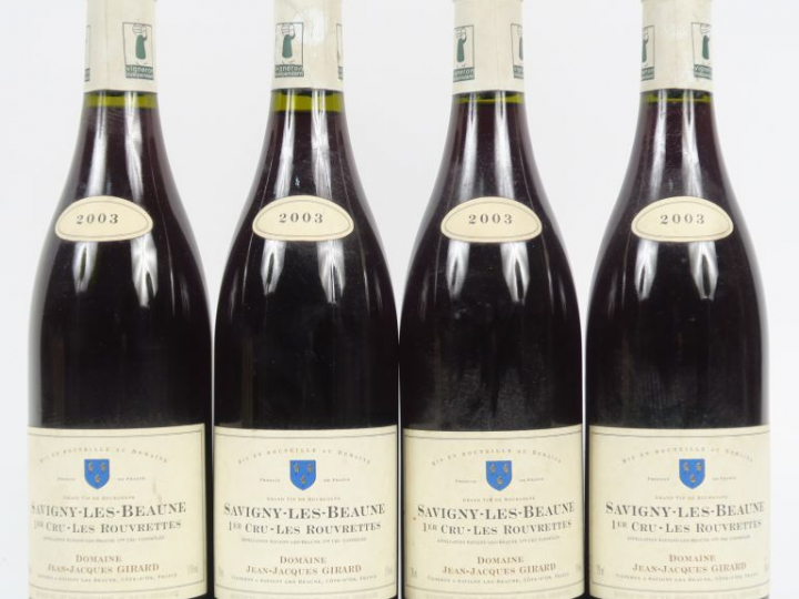 4 BOUTEILLES SAVIGNY LES BEAUNE 1er CRU 'LES ROUVRETTES' DOMAINE JEAN 