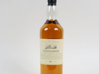 Vente aux enchères 1 BOUTEILLE WHISKY GLENLOSSIE 10 ANS 43° - COFFRET