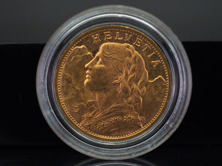 Pièce de 20 Francs suisse or, 1980-B. FRAIS ACHETEURS 5% TTC.   