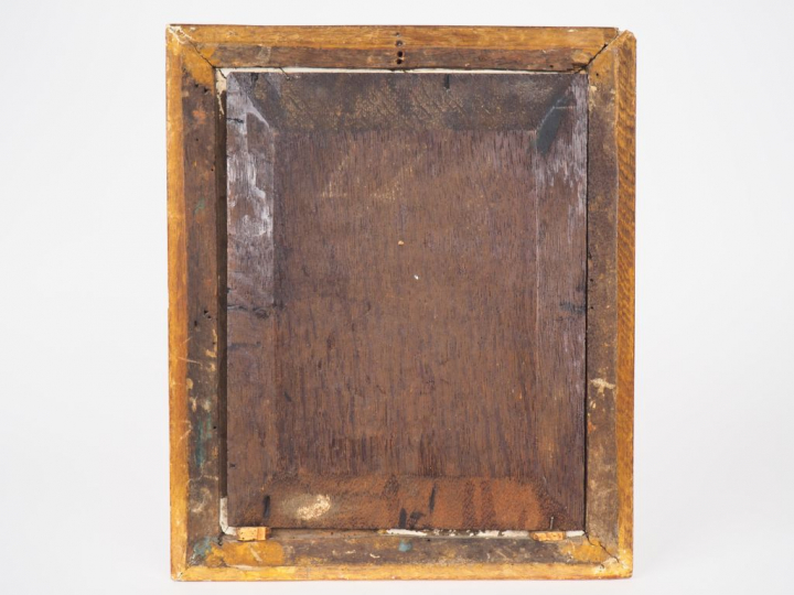 Ecole du Nord XVIIIème. "le jardinier" Huile sur panneau Dim. 28 x 21,