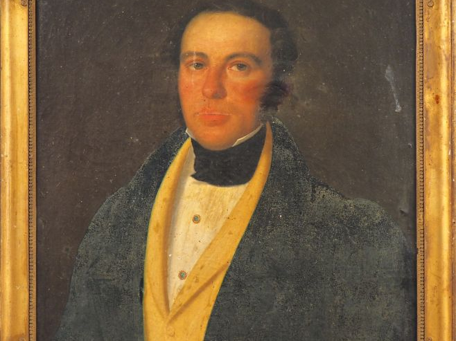 Ecole française début XIXème. "portrait d'homme"  Huile sur toile  Dim