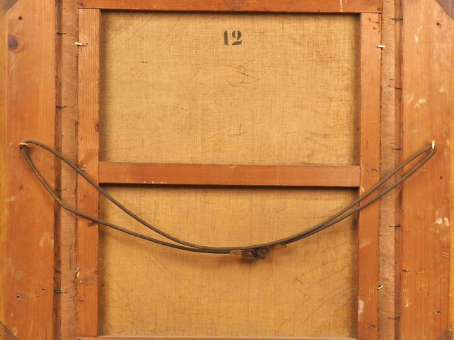 DREXEL. "portrait de fillette blonde" Huile sur toile, signée en bas à