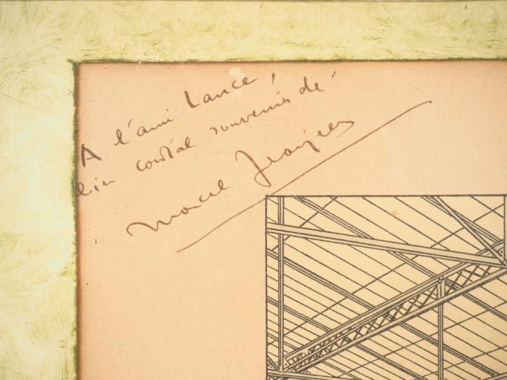 Marcel JEANJEAN. "usine de guerre" Lithographie