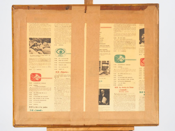 PASCAL JULES.  "le vieil homme et la domestique" Aquarelle, signée en 