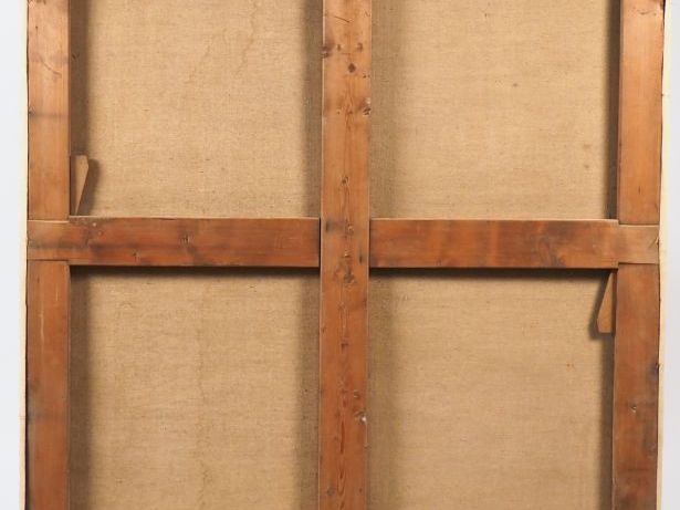 Ecole française XIXème.  JN. SILVESTRE  "Portrait de famille" Huile su