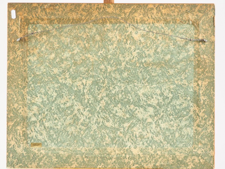 Georges VIDAL.  "Paysage du Midi" Gouache, signée en bas à gauche Dim.