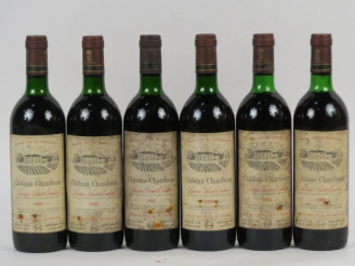 Vente aux enchères 6 CHÂTEAU CHAMBEAU LUSSAC ST EMILION - 1985 - LB/ELA