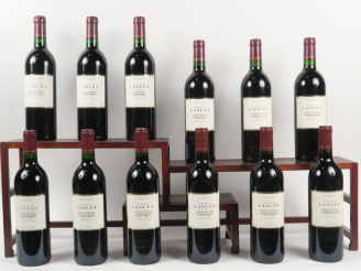 Vente aux enchères 12 BOUTEILLES CHÂTEAU CANUET CB MARGAUX - 1992 - CBO