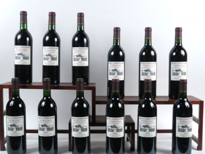 12 BOUTEILLES CHÂTEAU LA FLEUR POURRET GC ST EMILION - 1992 - CBO - BG