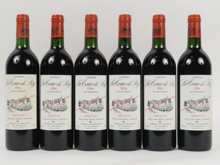 6 BOUTEILLES CHÂTEAU LA TOUR DE BY CB MEDOC - 1994