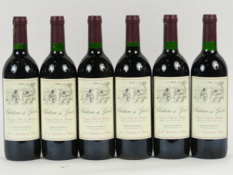 Vente aux enchères 6 BOUTEILLES CHÂTEAU DE GARBES 1ères CÔTES DE BORDEAUX - 1994