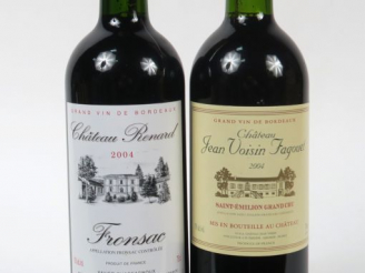 Vente aux enchères 2 BOUTEILLES DE 2004 : 1 BOUTEILLE JEAN VOISIN FAGOUET GC SAINT EMILIO