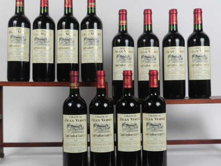 12 BOUTEILLES CHÂTEAU JEAN VOISIN FAGOUET GC SAINT EMILION - 2004 - CB