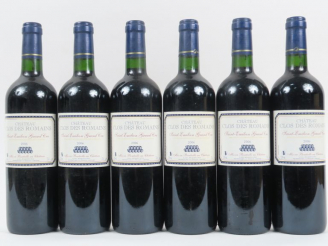 Vente aux enchères 6 BOUTEILLES CHÂTEAU CLOS DES ROMAINS GC ST EMILION - 2006