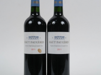 Vente aux enchères 2 BOUTEILLES CHÂTEAU HAUT FAUGÈRES GC ST EMILION - 2011