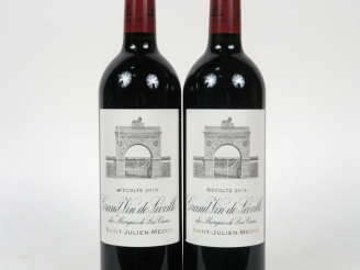 Vente aux enchères 2 BOUTEILLES CHÂTEAU LEOVILLE LAS CASES GCC ST JULIEN - 2015 