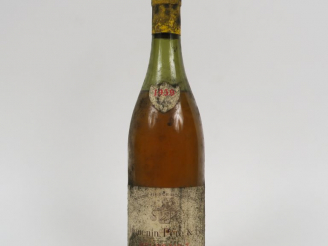 Vente aux enchères 1 BOUTEILLE MEURSAULT HUGUENIN PÈRE   FILS 1959 - 6 CM/EA/CAPS CORRODÉ