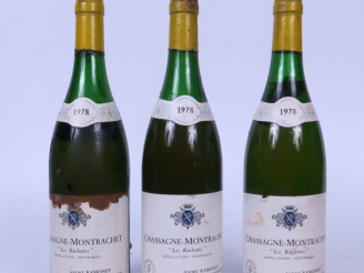 Vente aux enchères 3 BOUTEILLES CHASSAGNE MONTRACHET 'LES RUCHOTTES' ANDRE RAMONET 1978 -