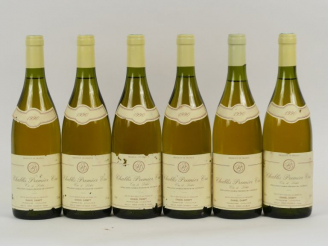 Vente aux enchères 6 BOUTEILLES CHABLIS 1er CRU 'CÔTE DE LÉCHET' DANIEL DAMPT - 1990