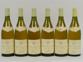 Vente aux enchères 6 BOUTEILLES CHABLIS 1er CRU 'CÔTE DE LÉCHET' DANIEL DAMPT - 1990