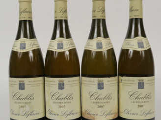 Vente aux enchères 4 BOUTEILLES CHABLIS LES DEUX RIVES OLIVIER LEFLAIVE - 2007 - ETLT 