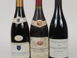 Vente aux enchères 3 BOUTEILLES : 1 GEVREY CHAMBERTIN 1er CRU 'LES PERRIERES' PIERRE NAIG