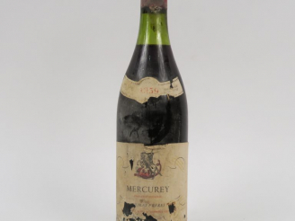 Vente aux enchères 1 BOUTEILLE MERCUREY THOMAS FRÈRES - 1959 - 3,5 CM/EA