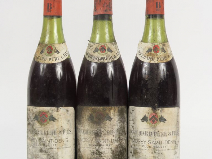 3 BOUTEILLES MOREY ST DENIS 'CLOS BAULET' BOUCHARD PÈRE   FILS - 1973 