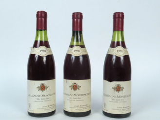 Vente aux enchères 3 BOUTEILLES CHASSAGNE MONTRACHET 'CLOS SAINT JEAN' RAMONET - 1978 - 1