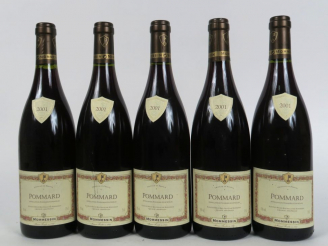Vente aux enchères 5 BOUTEILES POMMARD MOMMESSIN - 2001