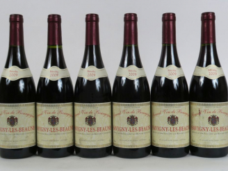 Vente aux enchères 6 BOUTEILLES SAVIGNY LES BEAUNE JEAN DESVIGNES - 2009
