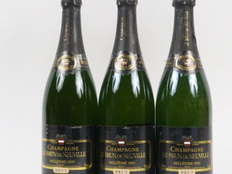 Vente aux enchères 3 BOUTEILLES CHAMPAGNE LE BRUN DE NEUVILLE - 1995