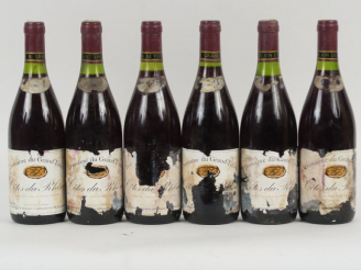 Vente aux enchères 6 BOUTEILLES CÔTES DU RHÔNE DOMAINE DU GRAND TINEL - 1985 - EA