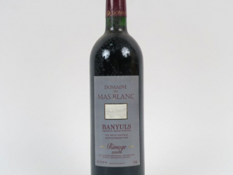 Vente aux enchères 1 BOUTEILLE BANYULS DOMAINE DU MAS BLANC 'RIMAGE' - 2006