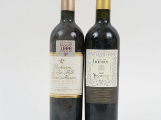 Vente aux enchères 2 BOUTEILLES (50 CL) : 1 PASSERILLE DOMAINE HENRY 1997 - 1 PACHERENCDU