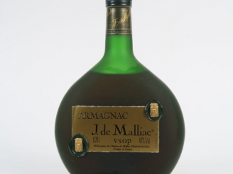Vente aux enchères 1 BOUTEILLE ARMAGNAC J. DE MALLIAC VSOP
