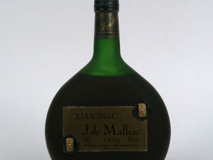 1 BOUTEILLE ARMAGNAC J de MALLIAC 40°
