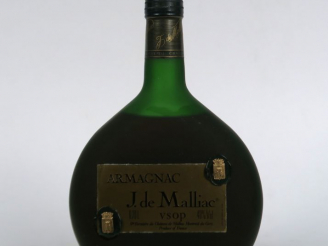 Vente aux enchères 1 BOUTEILLE ARMAGNAC J de MALLIAC 40°