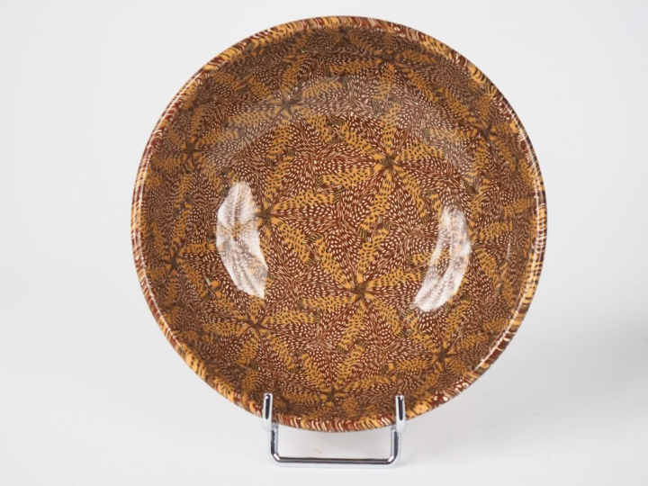 GERBINO. Coupelle en céramique polychrome de Vallauris Diam. 14 cm
