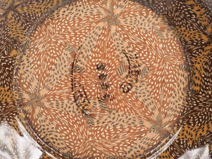 GERBINO. Coupelle en céramique polychrome de Vallauris Diam. 14 cm
