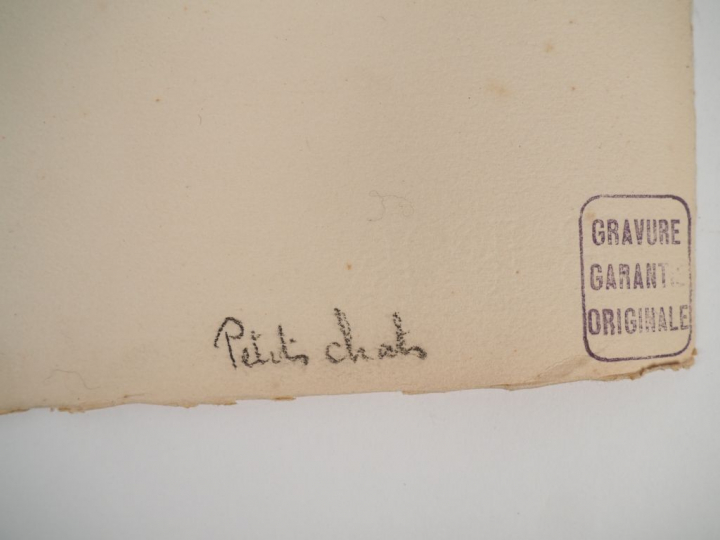 Louis ICART. Eau forte en couleurs, contresignée Dim. 43 x 53 cm