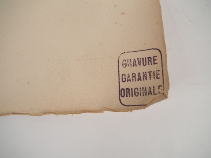 Louis ICART. Eau forte en couleurs, contresignée Dim. 43 x 53 cm