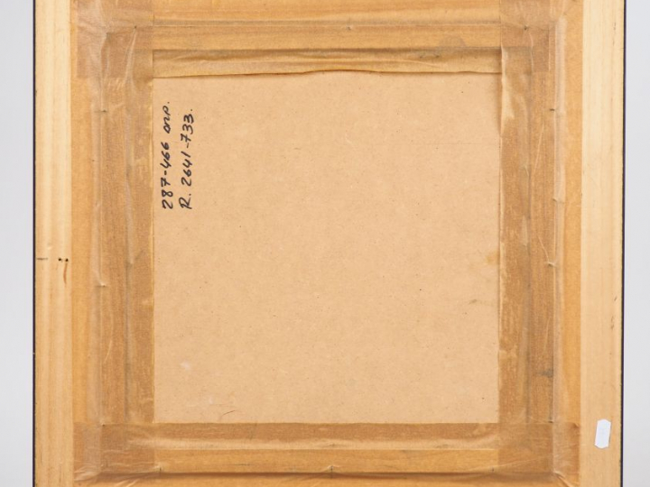 Celso LAGAR. "le cheval" Huile sur toile, marouflée sur carton signée 