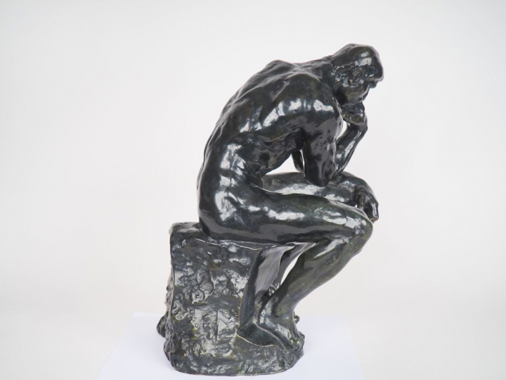 RODIN. (d'après)  "le penseur" Bronze numéroté 11/25 Airaindor cire pe