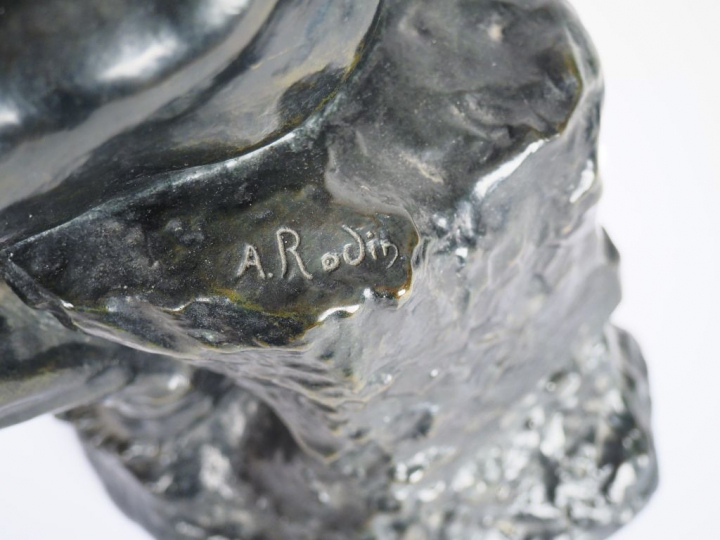 RODIN. (d'après)  "le penseur" Bronze numéroté 11/25 Airaindor cire pe