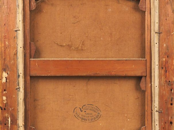 TILLOT. "Nature morte aux pivoines". Huile sur toile, signée en bas à 