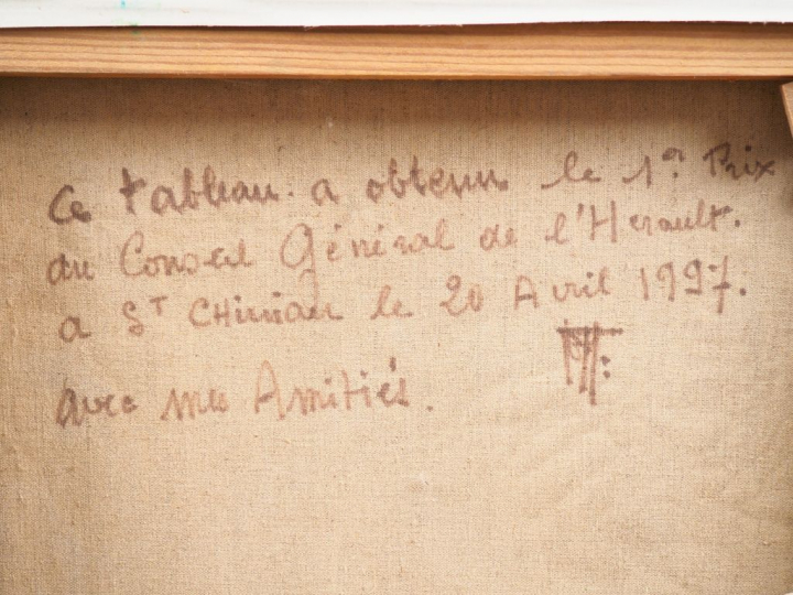 Max TOUTAIN. "Paysage" Huile sur toile, signée en bas à gauche. Dim. 6