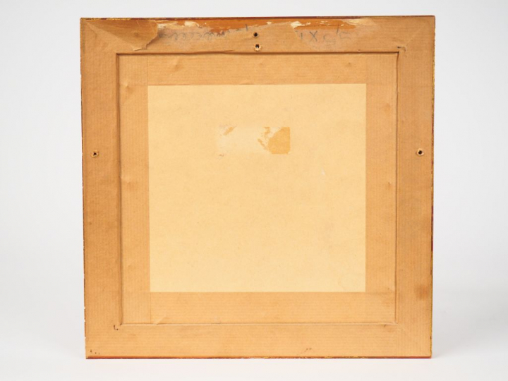 Ecole du Nord XIXème  "le guitariste" Huile sur toile, marouflée sur p