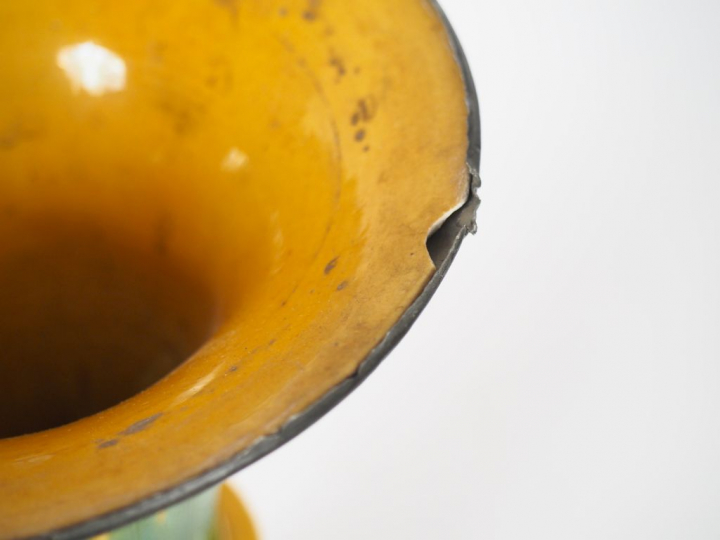 Chine XIXe siècle,  Ensemble comprenant un vase gu et vase globulaire 